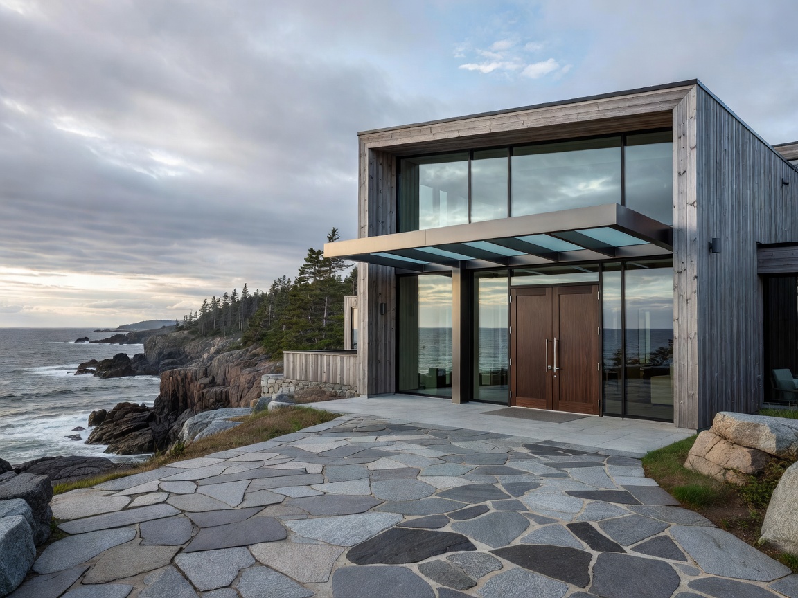 Resort entrance showcasing modern hospitality design in Atlantic Canada